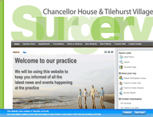 Tablet Screenshot of chancellorhousesurgery.co.uk